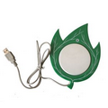 Green leaves shaped USB heater